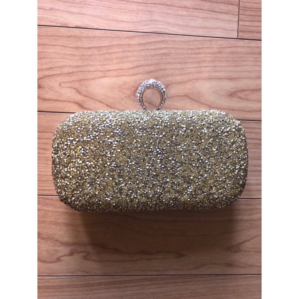 Gold Rhinestone Clutch